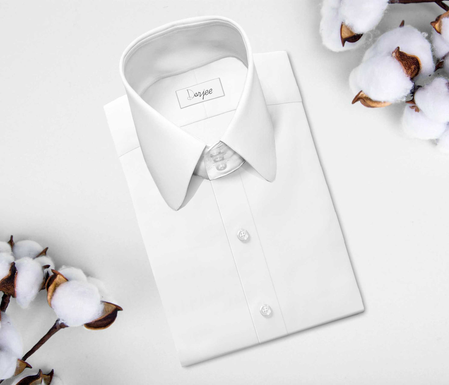 White Mens High Collar Shirt Penny Collar Shirt Round 3" Tall Neck 3 Collar Buttons, Peaky Blinders Shirt, 100% Cotton, Club Shelby Shirt