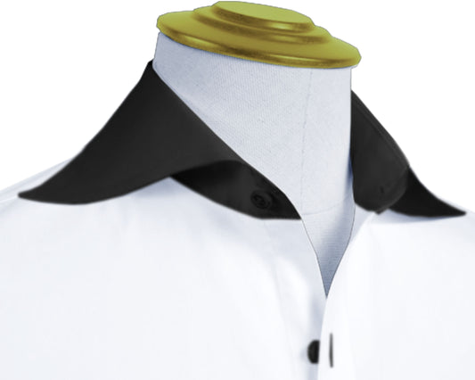 Long Spear Pointed Collar Shirt Vintage Style Cutaway Dagger Collar Shirt White Shirt Summer Beach Party Men's Handmade Long Sleeves Shirt