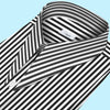 Long Pointed Collar Black and White Men Shirt 50s, 60s, 70s Vintage Dagger Collar Dress Shirt Spear Pointed Big Wide Collar Gangster Style Shirt