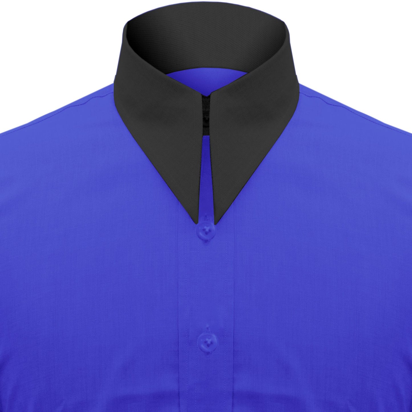 Long Pointed Collar Royal Blue Men Shirt 50s, 60s, 70s Vintage Dagger Collar Dress Shirt Spear Pointed Big Wide Collar Gangster Style Shirt