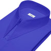 Long Pointed Collar Royal Blue Men Shirt 50s, 60s, 70s Vintage Dagger Collar Dress Shirt Spear Pointed Big Wide Collar Gangster Style Shirt