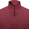 Long Pointed Collar Burgundy Men Shirt 50s, 60s, 70s Vintage Dagger Collar Dress Shirt Spear Pointed Big Wide Collar Gangster Style Shirt