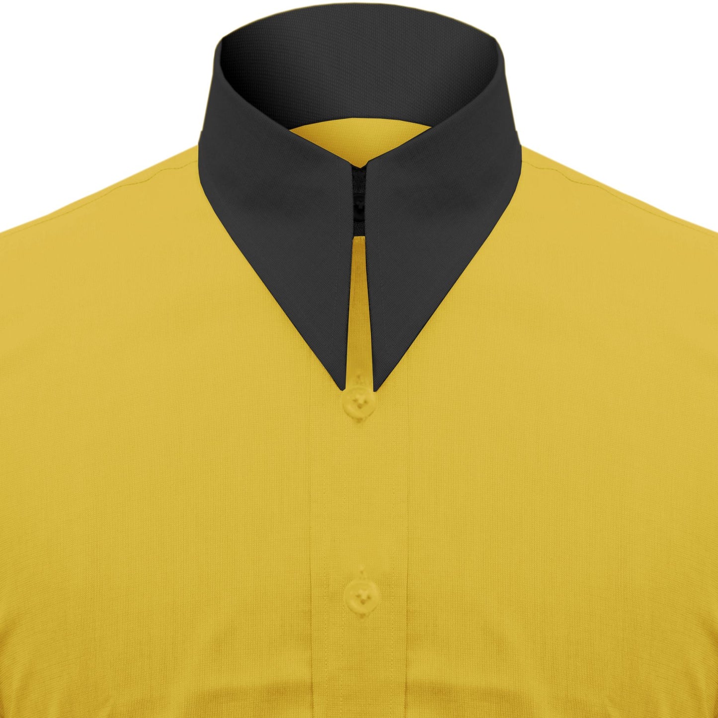Long Pointed Collar Yellow Men Shirt 50s, 60s, 70s Vintage Dagger Collar Dress Shirt Spear Pointed Big Wide Collar Gangster Style Shirt