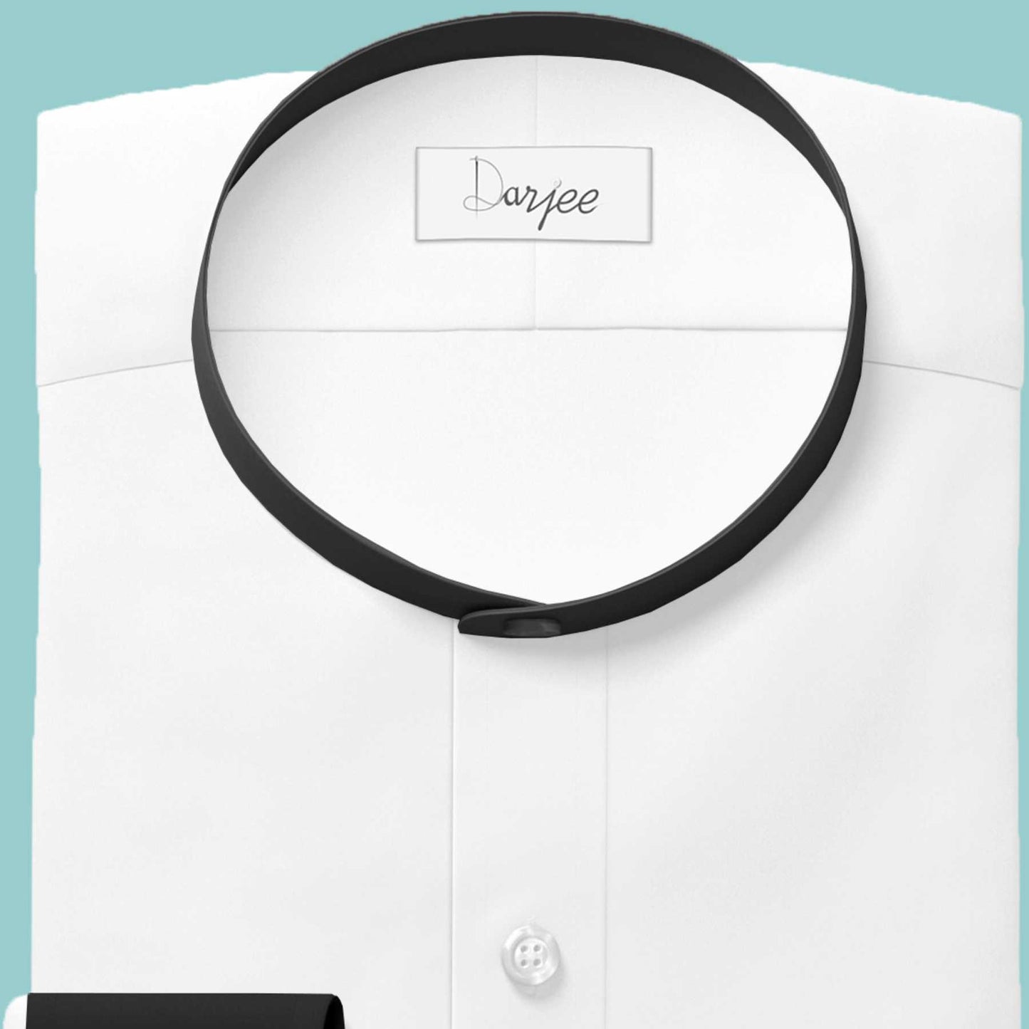 White Men Band Collar Shirt Contrasting Trim Grandad Chinese Mandarin Collar Giza Cotton Shirt Wedding Wear Dress Shirt Gift For Him
