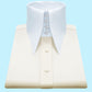 High Long Forword Pointed Cream Shirt for Men Tall Neck Stiff Collar Shirt Large Collar Gangster Collar Vintage Karl lagerfeld Style Shirt