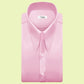 High Long Forword Pointed Pink Shirt for Men Tall Neck Stiff Collar Shirt Large Collar Gangster Collar Vintage Karl lagerfeld Style Shirt