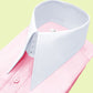 High Long Forword Pointed Pink Shirt for Men Tall Neck Stiff Collar Shirt Large Collar Gangster Collar Vintage Karl lagerfeld Style Shirt