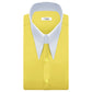 Men Mustard High Long Spear Pointed Karl lagerfeld Style Shirt Tall Stiff Neck Collar Shirt Large Collar Good fellas Collar Vintage Shirt