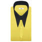 Men Mustard High Long Spear Pointed Karl lagerfeld Style Shirt Tall Stiff Neck Collar Shirt Large Collar Good fellas Collar Vintage Shirt