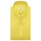 Men Mustard High Long Spear Pointed Karl lagerfeld Style Shirt Tall Stiff Neck Collar Shirt Large Collar Good fellas Collar Vintage Shirt