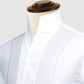 White Men Shirt High Open Neck Collar Shirt Tuxedo Placket V Collar Shirt High Tall Neck Collar China High Band Collar Cotton Dress Shirt