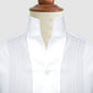 White Men Shirt High Open Neck Collar Shirt Tuxedo Placket V Collar Shirt High Tall Neck Collar China High Band Collar Cotton Dress Shirt