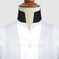 White Men Shirt High Open Neck Collar Shirt Tuxedo Placket V Collar Shirt High Tall Neck Collar China High Band Collar Cotton Dress Shirt