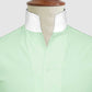 Mint Green One Piece Collar Shirt For Men Gift Giza Cotton Satin High Tall Neck Stiff Collar Shirt Chinese Mandarin Band Collar Dress Shirt