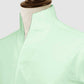Mint Green One Piece Collar Shirt For Men Gift Giza Cotton Satin High Tall Neck Stiff Collar Shirt Chinese Mandarin Band Collar Dress Shirt