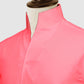 Rose Red One Piece Collar Shirt For Men Gift Giza Cotton Satin High Tall Neck Stiff Collar Shirt Chinese Mandarin Band Collar Dress Shirt