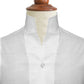 White Linen Men Shirt High Collar Tall Neck Stiff Chinese Band Mandarin Open Collar One Piece Collar Shirt Summer Party Wear Karl Lagerfeld