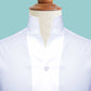 Solid White Men's Shirt High Collar Shirt Buttonless V Collar Shirt High Tall Neck Collar China High Band Collar Cotton Dress Shirt