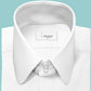 White Mens High Collar Shirt Penny Collar Shirt Round 3" Tall Neck 3 Collar Buttons, Peaky Blinders Shirt, 100% Cotton, Club Shelby Shirt