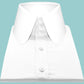 White Mens High Collar Shirt Penny Collar Shirt Round 3" Tall Neck 3 Collar Buttons, Peaky Blinders Shirt, 100% Cotton, Club Shelby Shirt