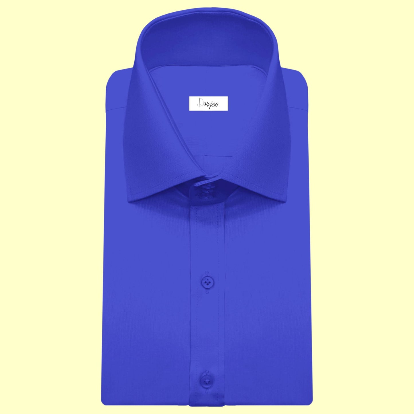 High Spread Collar Dress Shirt For Men President English Wide Spread Full Sleeves Dark Blue Shirt Men Wedding Attire Tall Neck Windsor Collar (Copy)
