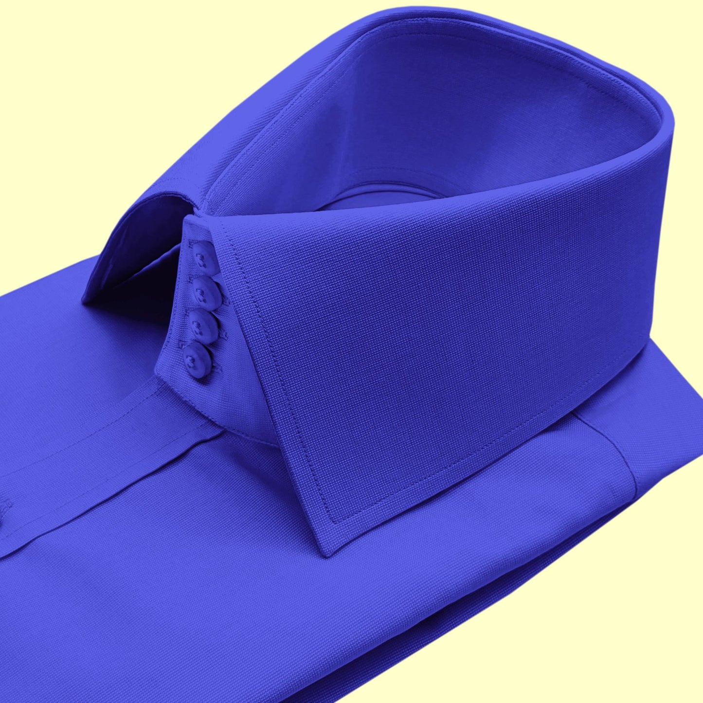 High Spread Collar Dress Shirt For Men President English Wide Spread Full Sleeves Dark Blue Shirt Men Wedding Attire Tall Neck Windsor Collar (Copy)