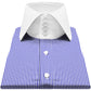 High Spread Collar Dress Shirt For Men President English Wide Spread Full Sleeves Blue Shirt Men Wedding Attire Tall Neck Windsor Collar (Copy)