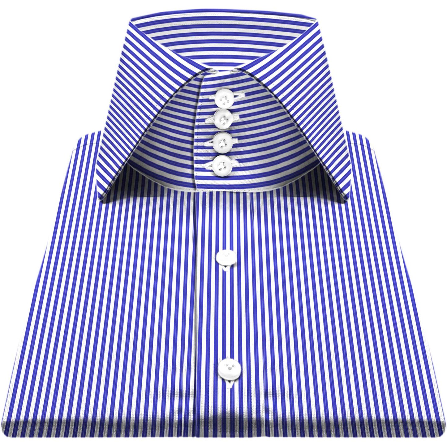 High Spread Collar Dress Shirt For Men President English Wide Spread Full Sleeves Blue Shirt Men Wedding Attire Tall Neck Windsor Collar (Copy)