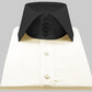 High Spread Collar Dress Shirt For Men President English Wide Spread Full Sleeves Cream Shirt Men Wedding Attire Tall Neck Windsor Collar (Copy)