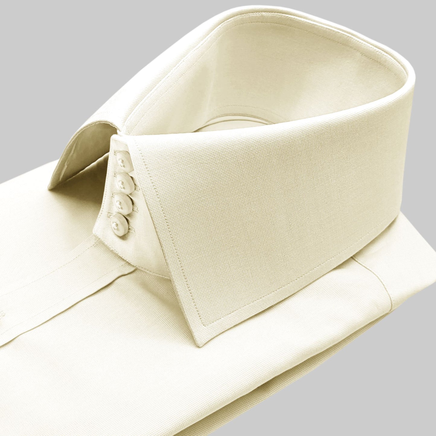 High Spread Collar Dress Shirt For Men President English Wide Spread Full Sleeves Cream Shirt Men Wedding Attire Tall Neck Windsor Collar (Copy)