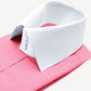 High Spread Collar Dress Shirt For Men President English Wide Spread Full Sleeves Pink Shirt Men Wedding Attire Tall Neck Windsor Collar (Copy)