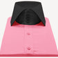 High Spread Collar Dress Shirt For Men President English Wide Spread Full Sleeves Pink Shirt Men Wedding Attire Tall Neck Windsor Collar (Copy)