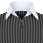 High Spread Collar Dress Shirt For Men President English Wide Spread Full Sleeves Grey Shirt Men Wedding Attire Tall Neck Windsor Collar (Copy)