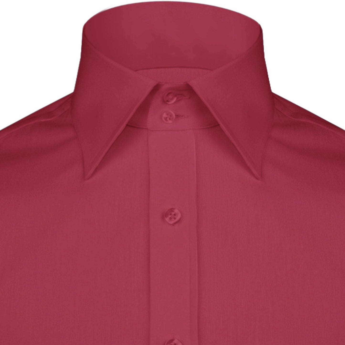 High Spread Collar Dress Shirt For Men President English Wide Spread Full Sleeves Blood Red Shirt Men Wedding Attire Tall Neck Windsor Collar (Copy)