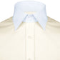 High Spread Collar Dress Shirt For Men President English Wide Spread Full Sleeves Grey Shirt Men Wedding Attire Tall Neck Windsor Collar
