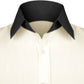 High Spread Collar Dress Shirt For Men President English Wide Spread Full Sleeves Grey Shirt Men Wedding Attire Tall Neck Windsor Collar