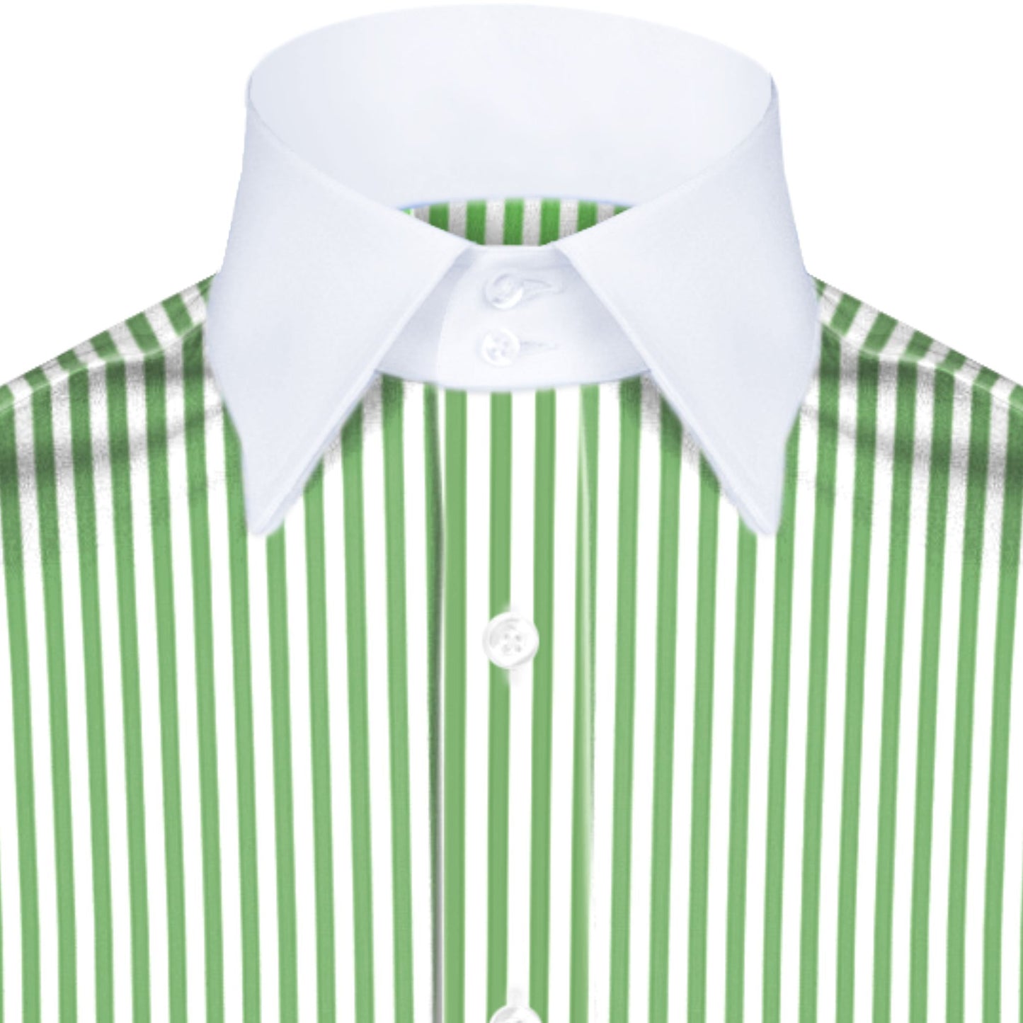 High Spread Collar Dress Shirt For Men President English Wide Spread Full Sleeves Green Shirt Men Wedding Attire Tall Neck Windsor Collar