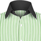 High Spread Collar Dress Shirt For Men President English Wide Spread Full Sleeves Green Shirt Men Wedding Attire Tall Neck Windsor Collar