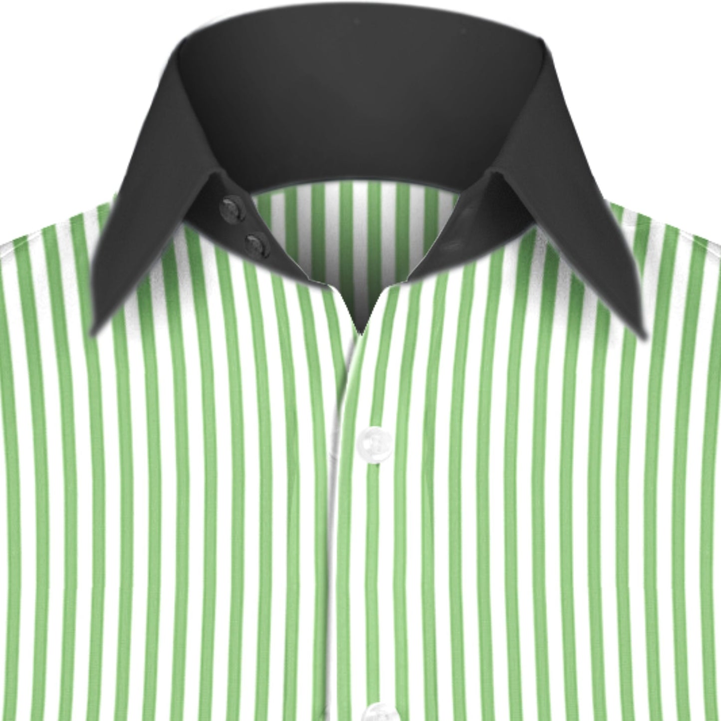 High Spread Collar Dress Shirt For Men President English Wide Spread Full Sleeves Green Shirt Men Wedding Attire Tall Neck Windsor Collar
