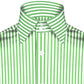 High Spread Collar Dress Shirt For Men President English Wide Spread Full Sleeves Green Shirt Men Wedding Attire Tall Neck Windsor Collar