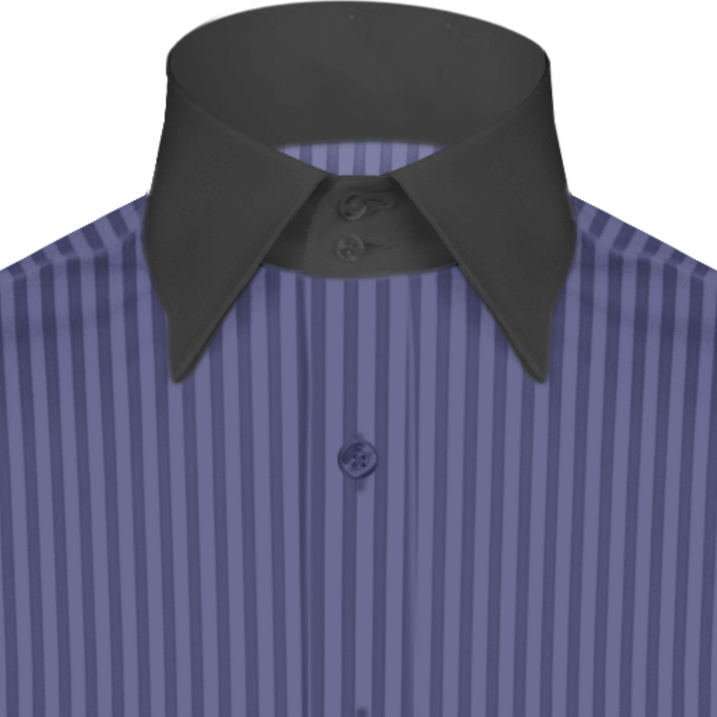 High Spread Collar Dress Shirt For Men President English Wide Spread Full Sleeves Navy Blue Shirt Men Wedding Attire Tall Neck Windsor Collar
