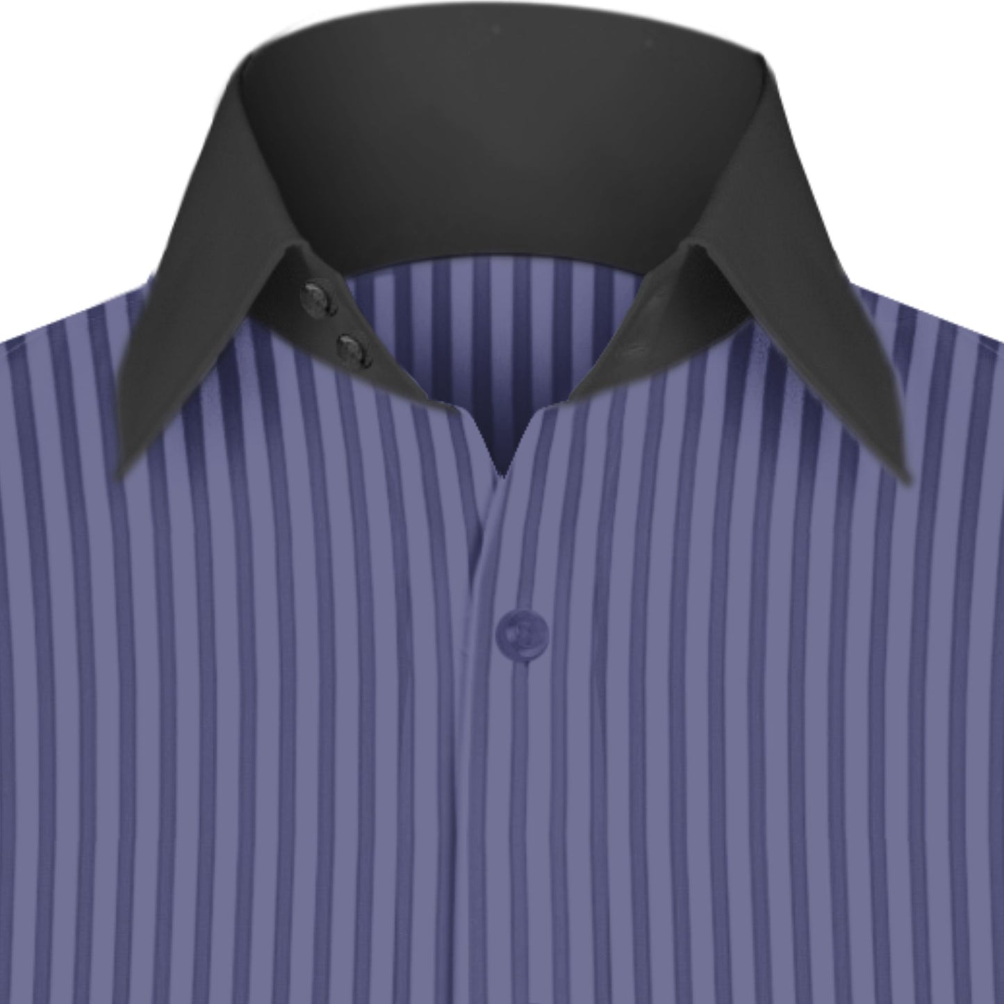High Spread Collar Dress Shirt For Men President English Wide Spread Full Sleeves Navy Blue Shirt Men Wedding Attire Tall Neck Windsor Collar