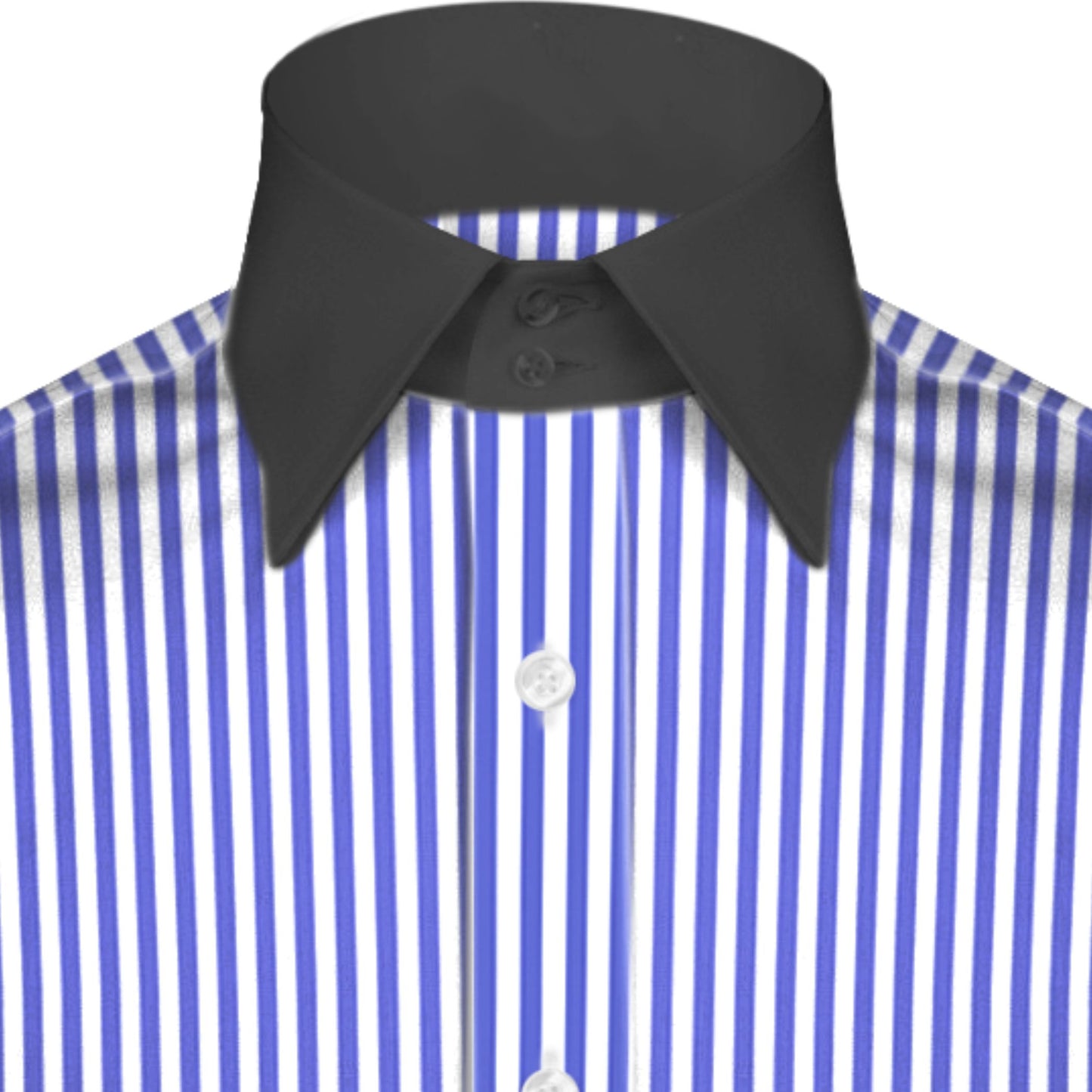 High Spread Collar Dress Shirt For Men President English Wide Spread Full Sleeves Navy Blue Shirt Men Wedding Attire Tall Neck Windsor Collar