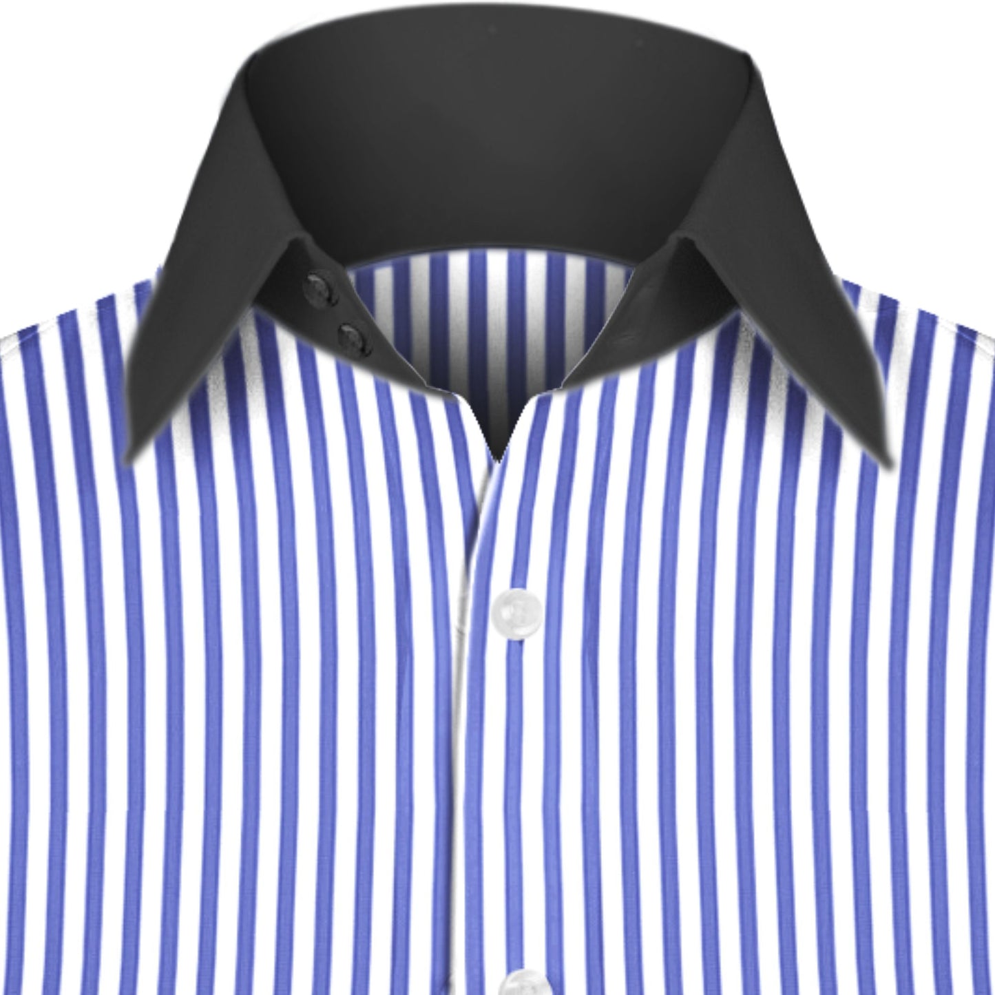 High Spread Collar Dress Shirt For Men President English Wide Spread Full Sleeves Navy Blue Shirt Men Wedding Attire Tall Neck Windsor Collar