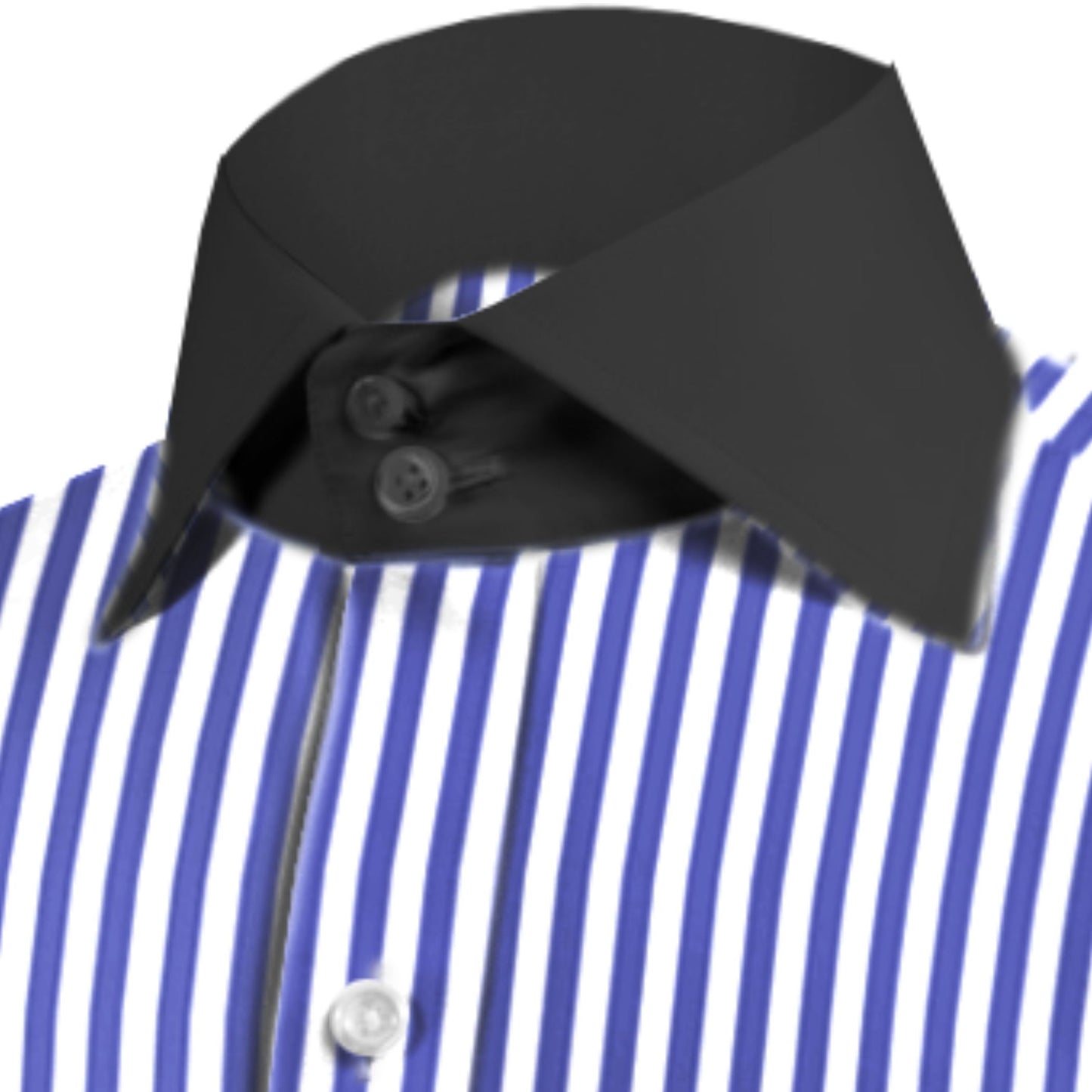 High Spread Collar Dress Shirt For Men President English Wide Spread Full Sleeves Navy Blue Shirt Men Wedding Attire Tall Neck Windsor Collar