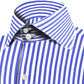 High Spread Collar Dress Shirt For Men President English Wide Spread Full Sleeves Navy Blue Shirt Men Wedding Attire Tall Neck Windsor Collar
