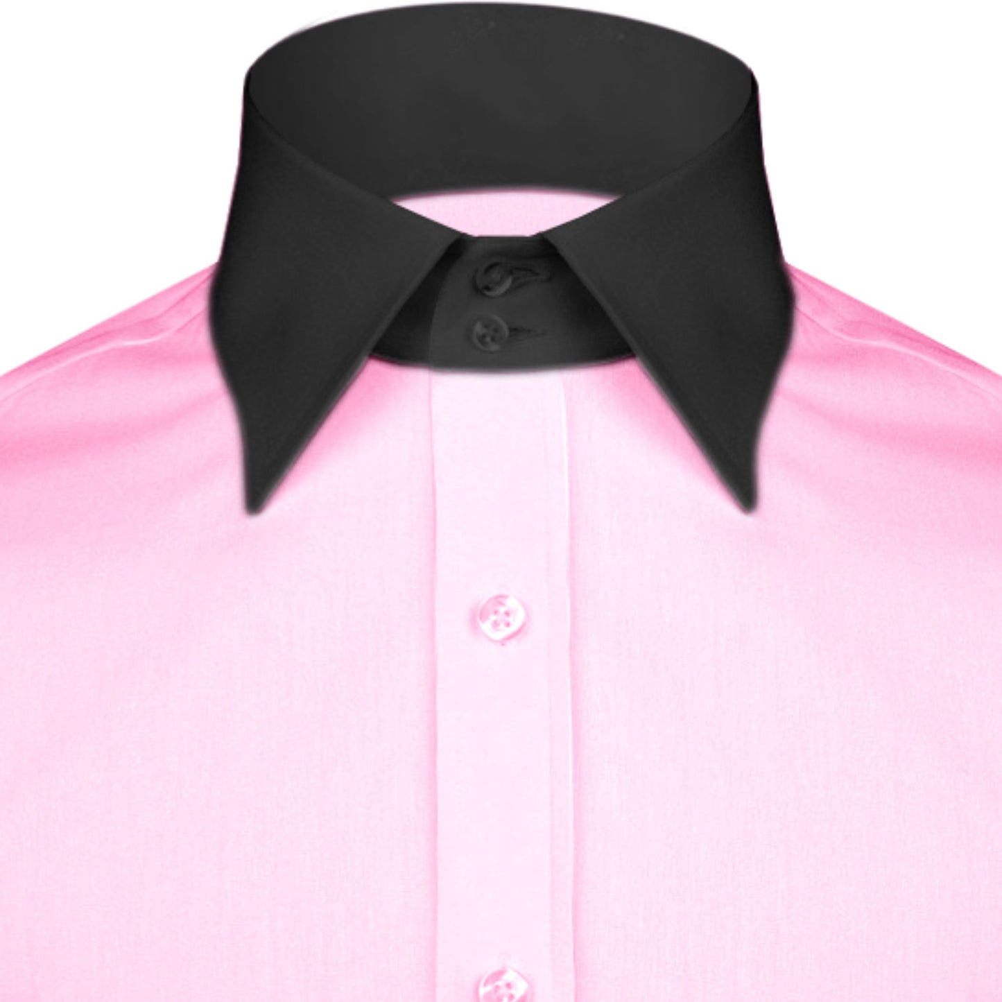 High Spread Collar Dress Shirt For Men President English Wide Spread Full Sleeves Pink Shirt Men Wedding Attire Tall Neck Windsor Collar