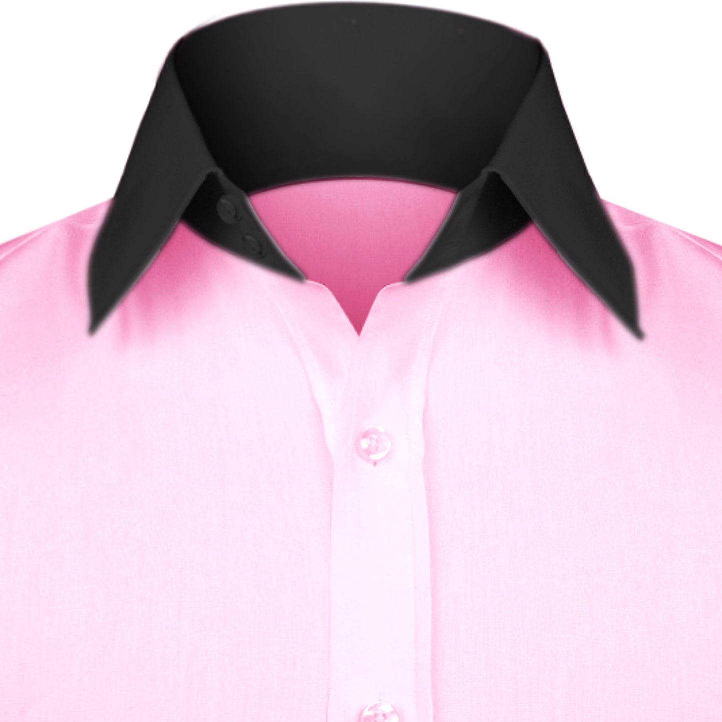 High Spread Collar Dress Shirt For Men President English Wide Spread Full Sleeves Pink Shirt Men Wedding Attire Tall Neck Windsor Collar