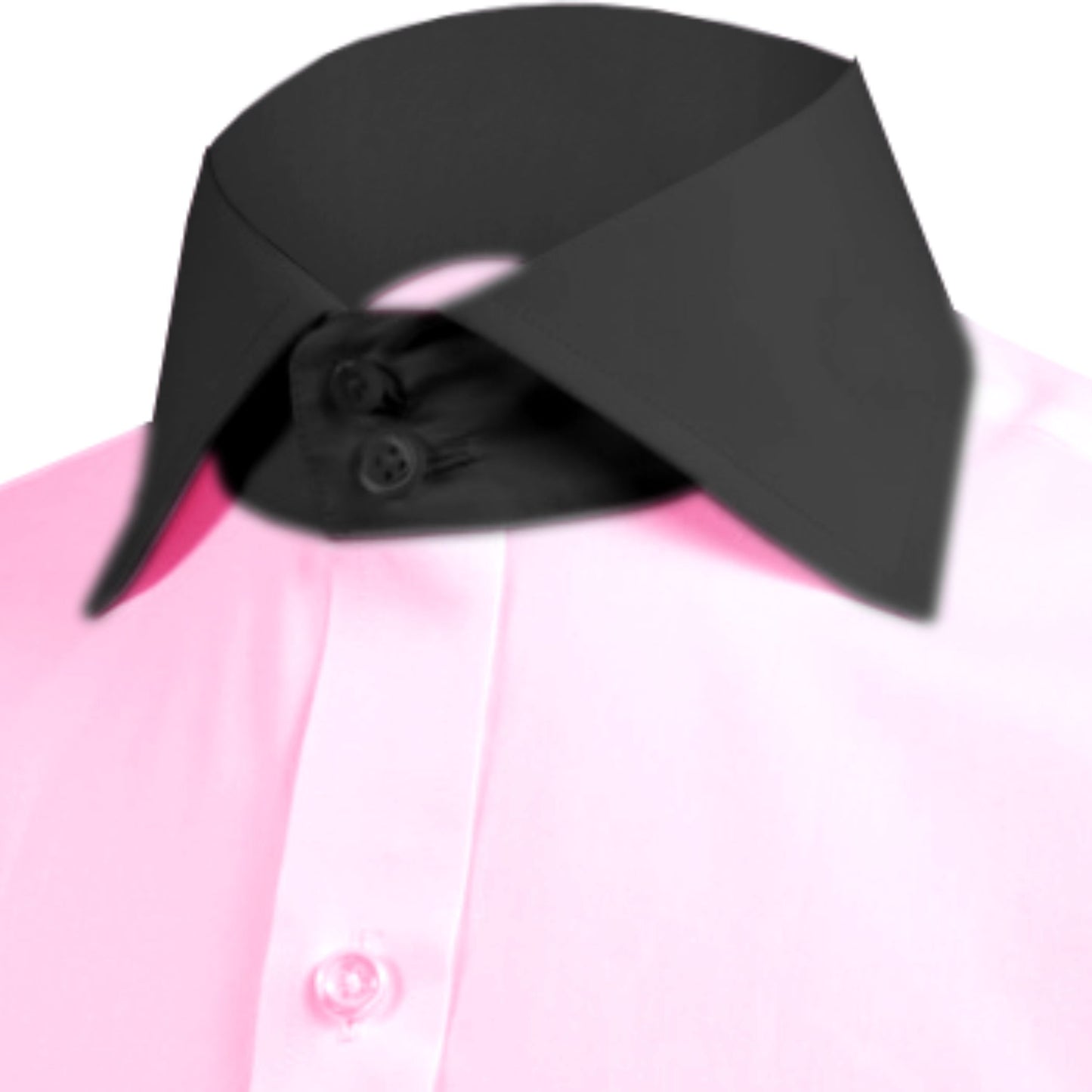 High Spread Collar Dress Shirt For Men President English Wide Spread Full Sleeves Pink Shirt Men Wedding Attire Tall Neck Windsor Collar