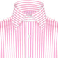 High Spread Collar Dress Shirt For Men President English Wide Spread Full Sleeves Pink Shirt Men Wedding Attire Tall Neck Windsor Collar